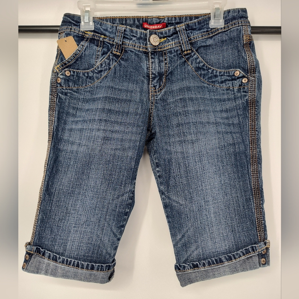 UNIONBAY Stretch Medium Wash Denim Shorts Size Women's 7